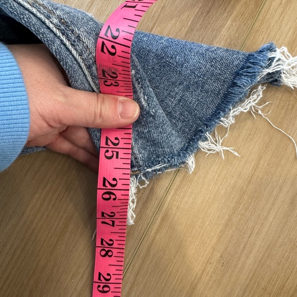 Kut from the Kloth Rachael Fab Ab Mom Jeans High Rise Distressed Raw Hem Sz 4 - Picture 10 of 13